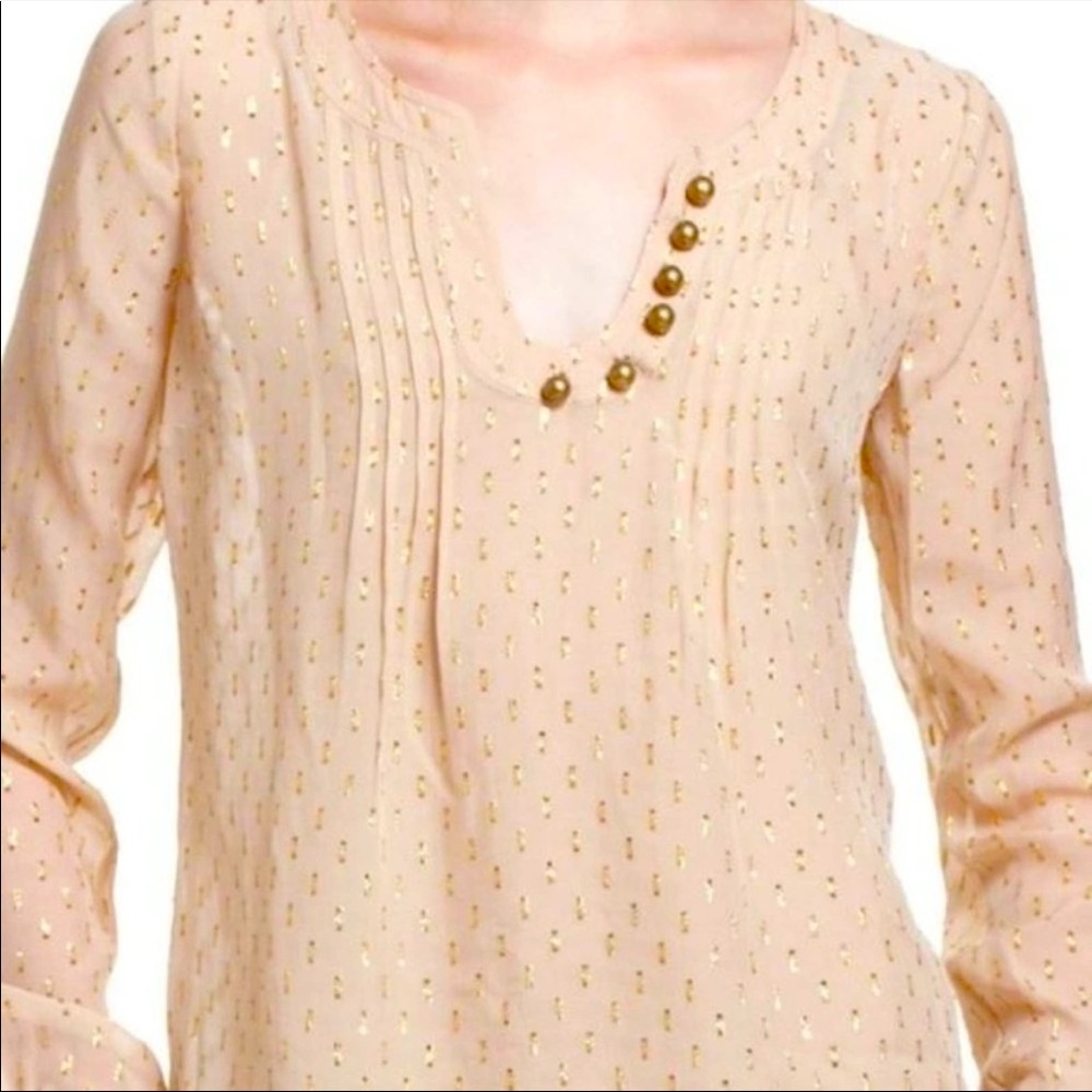 Anthropologie Spun Meteoroid Clip Dot Blouse by Plenty by Tracy Reese - Picture 3 of 16